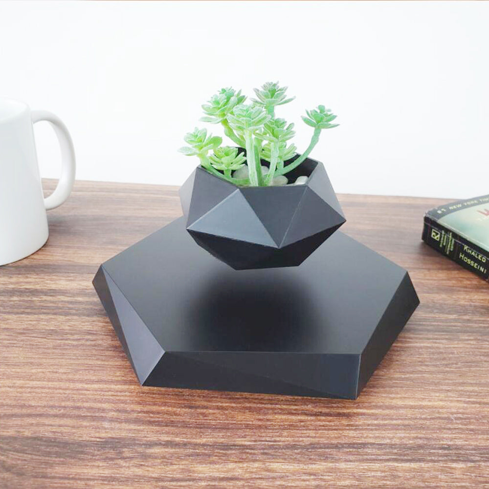 Magnetic Levitating Flower Pot - 360 Degrees Rotation, Home & Office Docor